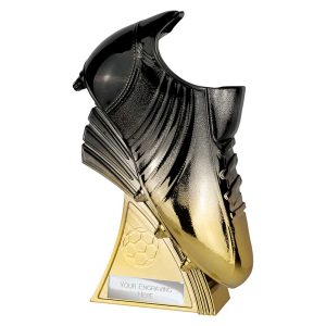 A THE POWER BOOT CARBON BLACK  AND GOLD